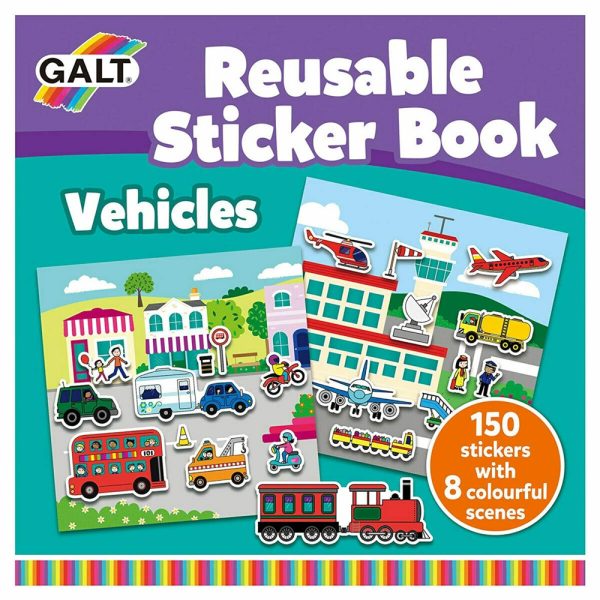 Galt Reusable Stıicker Book - Vehicles