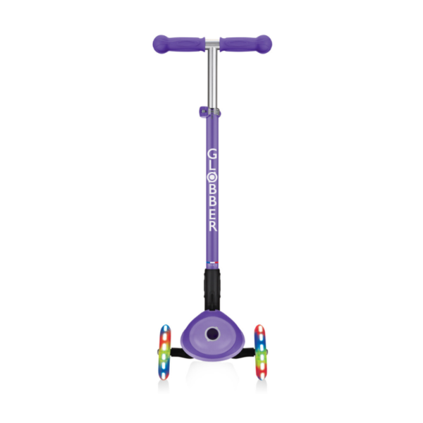 Globber Primo Plus Katlanabilir Işıklı Scooter - Mor - Görsel 2