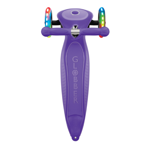 Globber Primo Plus Katlanabilir Işıklı Scooter - Mor - Görsel 3