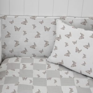 Deux Lapins Iconique Lapin Müslin Bebek Yatak Kenar Koruyucu – Bumper - Görsel 2