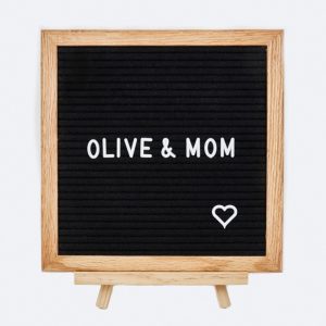 Olive & Mom Letter Board - Harfli Ahşap Yazı Panosu