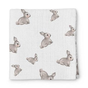 Deux Lapins Iconique Lapin Müslin Bebek Örtüsü 100X100cm