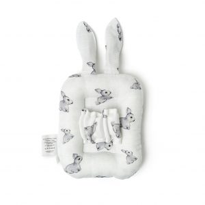 Deux Lapins Iconique Lapin Müslin Bebek Emzirme Yastığı - Görsel 2