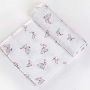 Deux Lapins Iconique Lapin Müslin Bebek Örtüsü 120X120 cm - Görsel 3