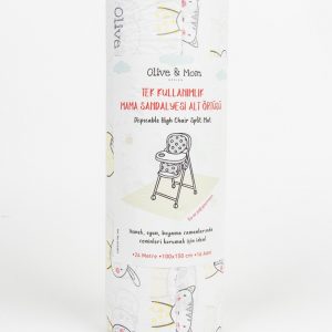 Olive & Mom Tek Kullanımlık Mama Sandalyesi Altı Örtüsü (16 Adet)