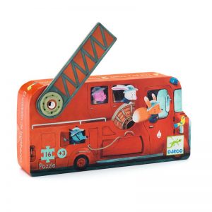 Djeco Dekoratif Puzzle 16 Parça/The Fire Truck