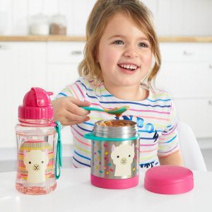 Skip Hop Paslanmaz Çelik Mama Saklama ve Taşıma Termosu Lama 2 Parça Set - Görsel 2