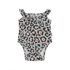 Antebies Cool Leopar Desenli Fırfırlı Body