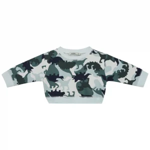 Antebies Kamuflaj Dino Desenli Sweatshirt