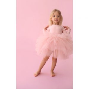 Loulouchildren Powder Pink Tutu Dress With Back Detail - Görsel 2