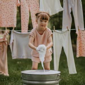 Antebies Pastel Pembe Havlu Şortlu Set
