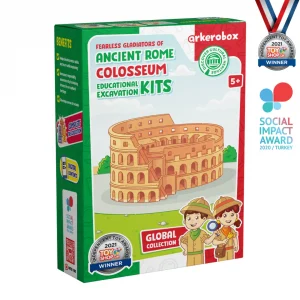 Arkerobox Antik Roma | Colosseum Eğitici Kazı Seti | Global Koleksiyon