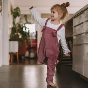 Antebies Gülkurusu Kadife Salopet - Görsel 3