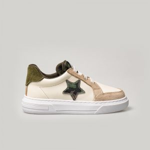Merli&Rose Deri Star Sneaker | Kamuflaj