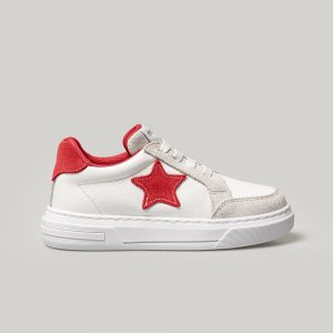 Merli&Rose Deri Star Sneaker | Kırmızı