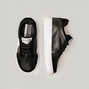 Merli&Rose Deri Star Sneaker | Siyah-Beyaz - Görsel 2