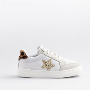 Merli&Rose Star Sneaker | Gold - Leopar