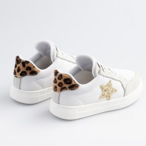 Merli&Rose Star Sneaker | Gold - Leopar - Görsel 2