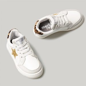 Merli&Rose Deri Star Sneaker | Gold-Leopar - Görsel 4