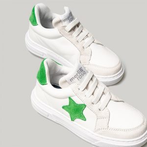 Merli&Rose Deri Star Sneaker | Yeşil - Görsel 3