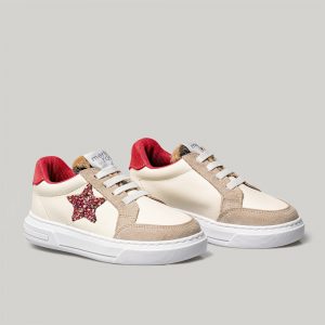Merli&Rose Star Deri Sneaker | Glare Red