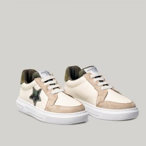 Merli&Rose Star Deri Sneaker | Kamuflaj - Görsel 3
