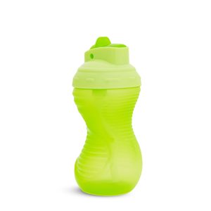 Munchkin Mighty Grip Pipetli Damlatmaz Alıştırma Bardağı, 296ML, 12+ Ay, Yeşil