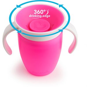 Munchkin Mucize 360° Alıştırma Bardağı, 207 ml, 6 Ay +, Pembe - Görsel 3