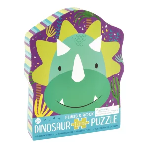 FLOSS & ROCK 12 Parça Şekilli Yap-Boz/Dinosaur