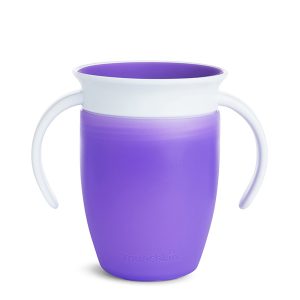 Munchkin Mucize 360° Alıştırma Bardağı, 207 ml, 6 Ay +, Mor
