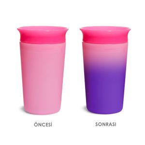 Munchkin Mucize 360° Renk Değiştiren Alıştırma Bardağı, 9 oz/266ml, 12 Ay+, Pembe - Görsel 3