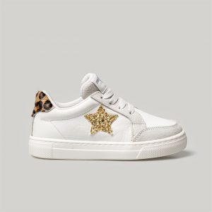 Merli&Rose Deri Star Sneaker | Gold-Leopar (21-25 numara)