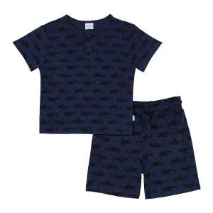 Antebies Köpekbalığı Pike Şortlu Pijama Takımı
