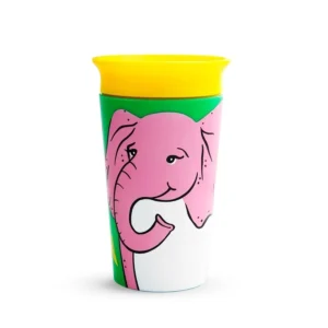 Munchkin Mucize 360° Wildlove Alıştırma Bardağı, 12ay+, 266ml, Fil - Görsel 2