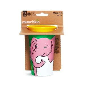 Munchkin Mucize 360° Wildlove Alıştırma Bardağı, 12ay+, 266ml, Fil