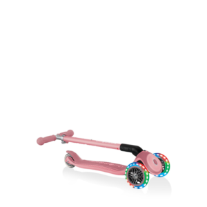 Globber Primo Plus Katlanabilir Işıklı Scooter - Pastel Pembe - Görsel 2