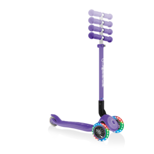 Globber Primo Plus Katlanabilir Işıklı Scooter - Mor - Görsel 4