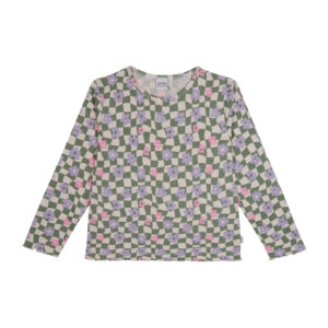 Grafik Çiçek Uzun Kollu Taytlı Pijama Takımı - Görsel 3