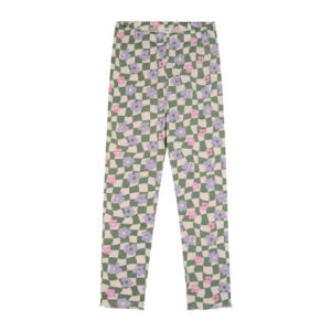 Grafik Çiçek Uzun Kollu Taytlı Pijama Takımı - Görsel 4
