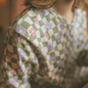 Grafik Çiçek Uzun Kollu Taytlı Pijama Takımı - Görsel 6