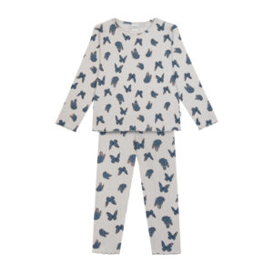 Kelebek Desen Uzun Kollu Taytlı Pijama Takımı - Görsel 2