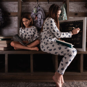 Kelebek Desen Uzun Kollu Taytlı Pijama Takımı - Görsel 6